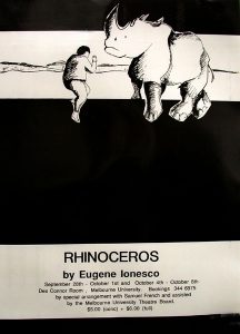 Rhinoceros 1988 Poster