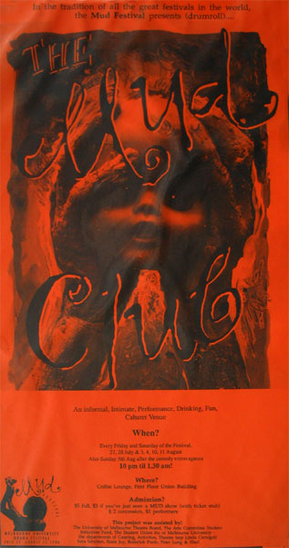 MUD Club 1991 Poster