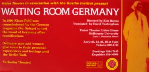 Waiting Room Germany 1997 Poster